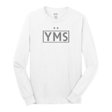 YMS Cotton LS Tee (White)