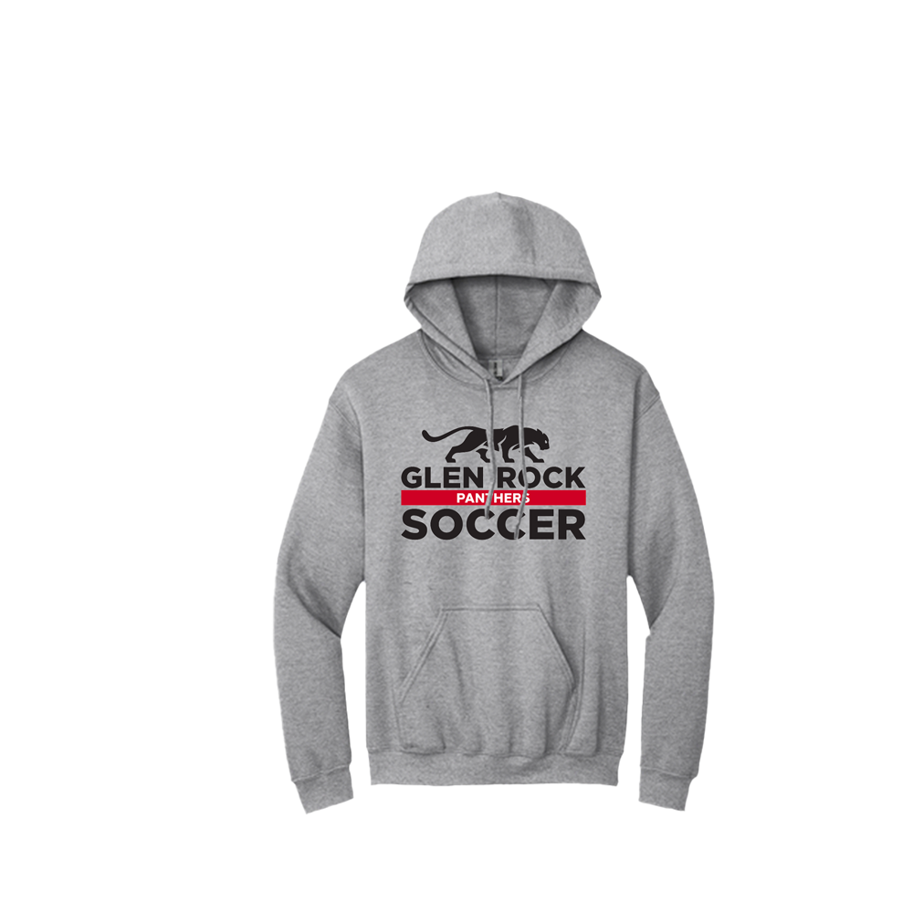 Glen Rock HS Boy's Soccer Gildan Heavy Blend Hoodie (Grey)