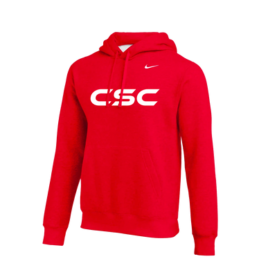Clarkstown SC Nike Fleece Hoody (Red)