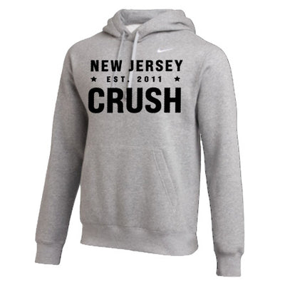 NJ Crush Nike Club Fleece Hoody (Grey)