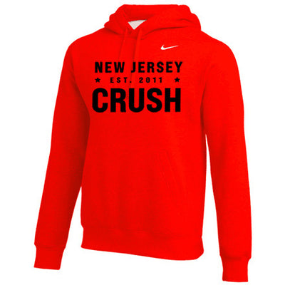 NJ Crush Nike Club Fleece Hoody (Orange)