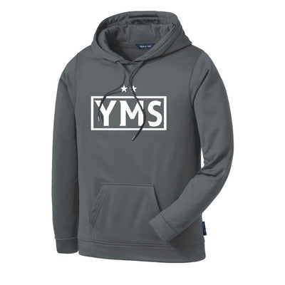 YMS Sport-Wick Fleece Hooded Pullover (Dark Smoke Grey)