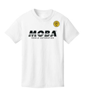 MOBA Port & Company Youth Core Cotton SS Tee (White)