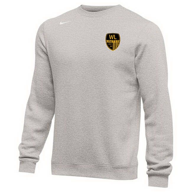 WLU Nike Club Fleece Crew (Grey)