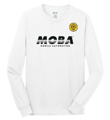 MOBA Port & Company Core Cotton LS Tee (White)