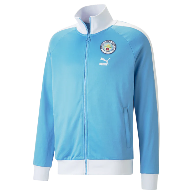 Puma Manchester City Football Heritage T7 Track Jacket-Mens