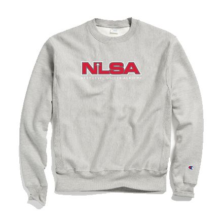 NLSA Champion Reverse Weave Crewneck Sweatshirt (Oxford Grey)