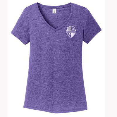 MTSC Women's District Perfect Tri V-Neck Tee (Purple Frost)
