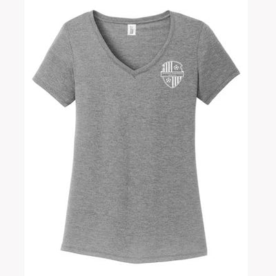 MTSC Women's District Perfect Tri V-Neck Tee (Grey Frost)